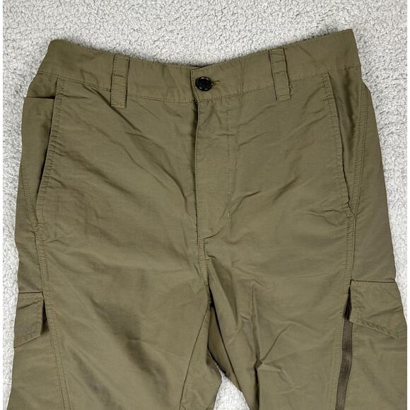 Convertible Hiking Pants Mens 29 Olive Green Cargo Pocket Straight Leg Outdoor - Picture 4 of 11